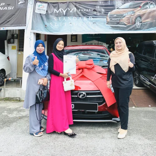 customer perodua nibong tebal myvi red