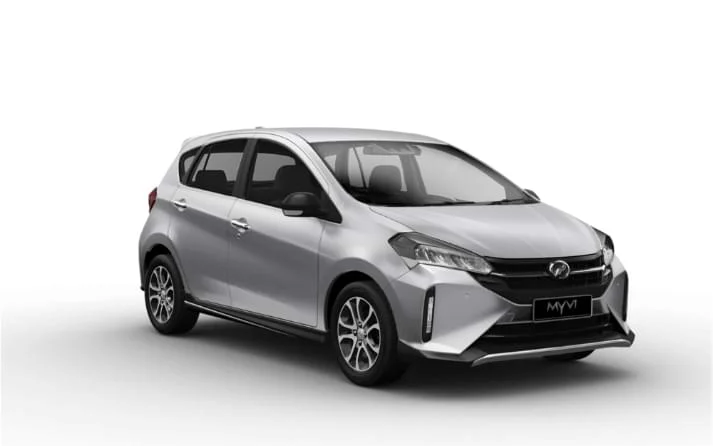 myvi glittering silver