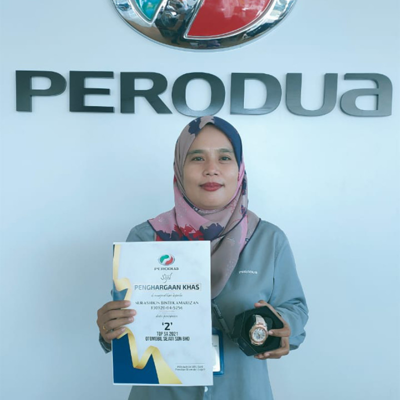 perodua rembau nurashikin certified
