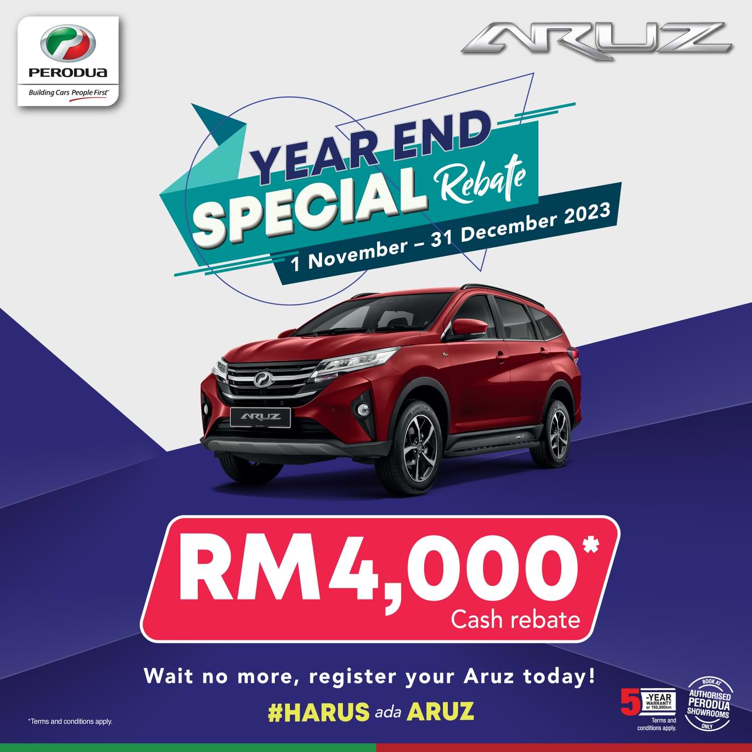 aruz year end special rebate