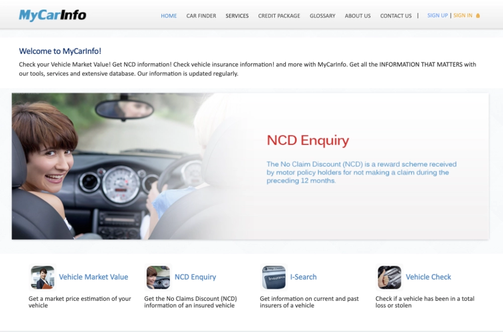 my car info website