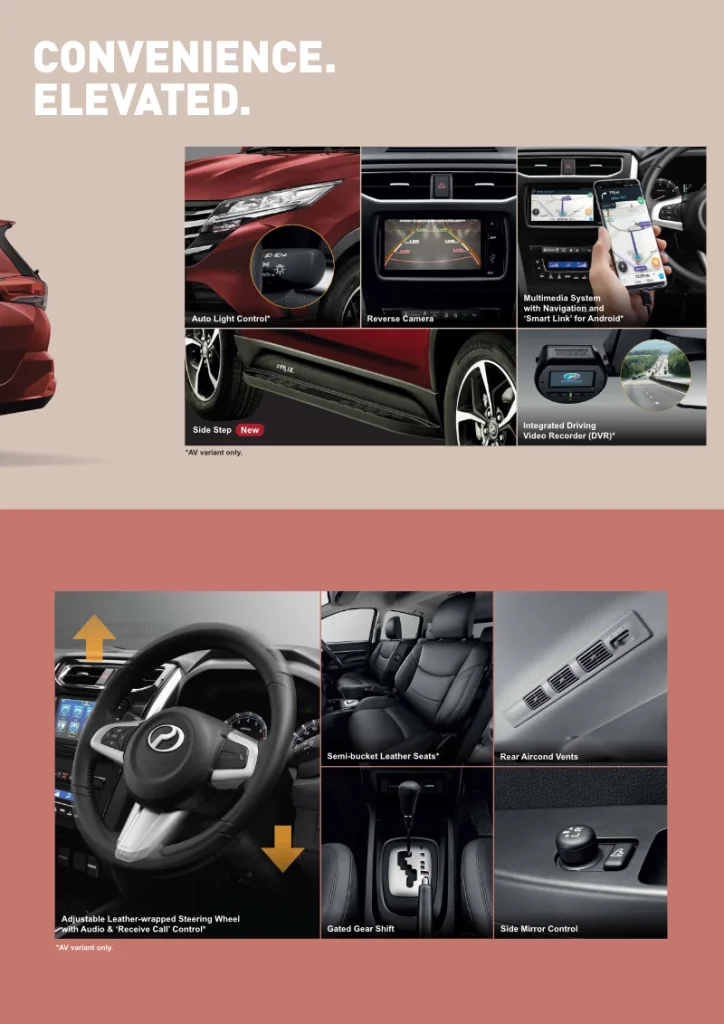 perodua aruz convenience elevated