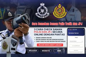cara semakan saman polis trafik dan jpj